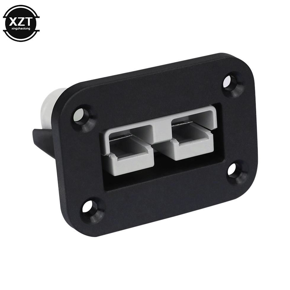 Thumbnail: 1pc 50A For Anderson Plug Connector Flush Mounts Brackets Panel Cover For Carava