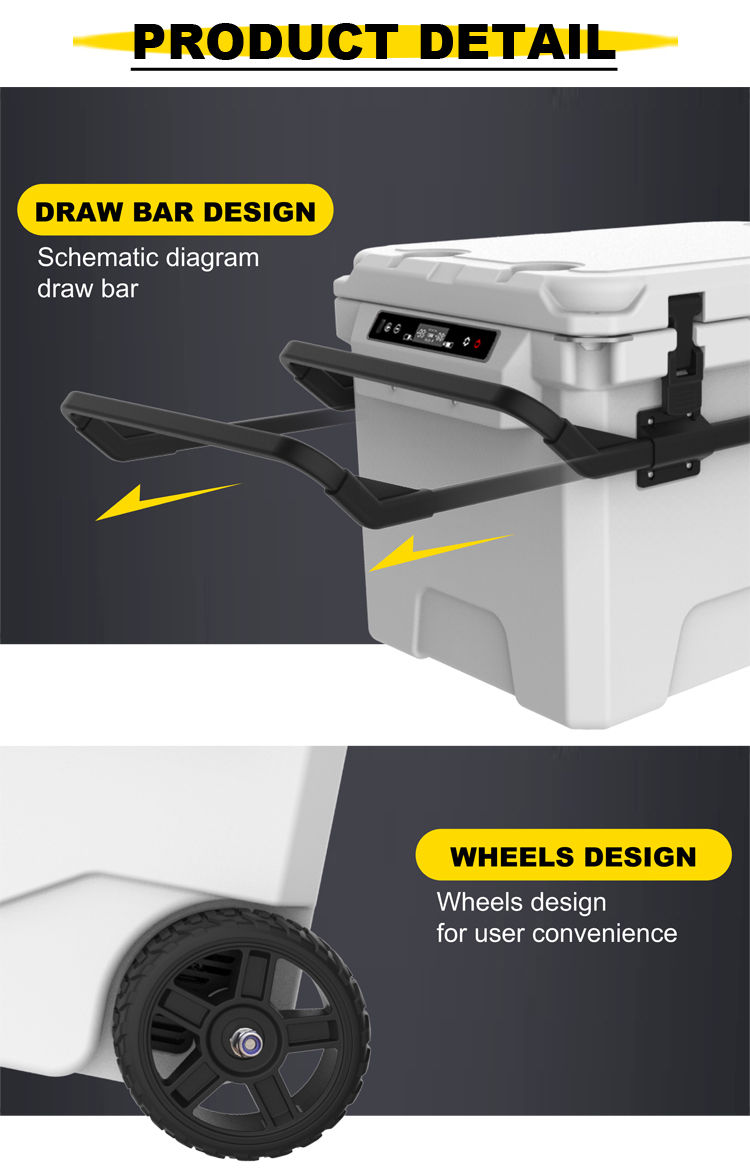 Thumbnail: New product Rotomolding Car Refrigerator 55L Portable Freezer Compressor Electri