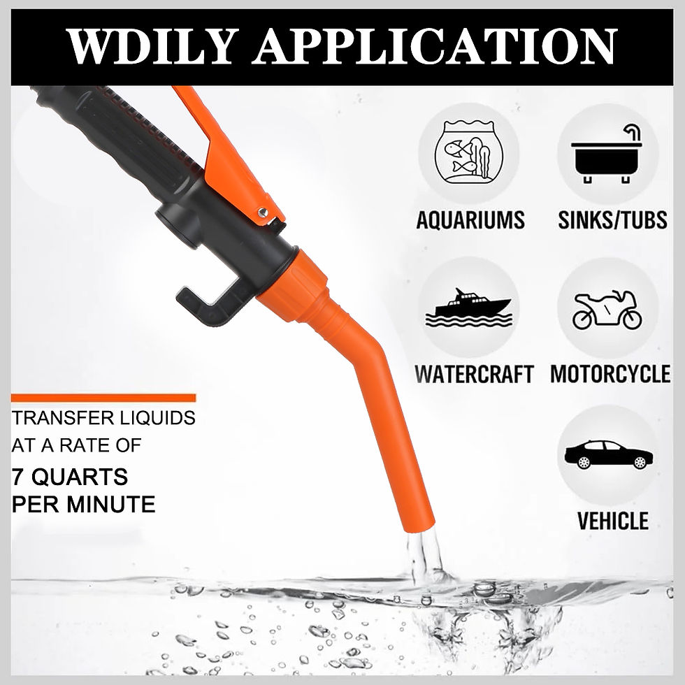 Thumbnail: Electric Automatic Portable Car Gas Oil Pump Fuel Tank Tools Water And Oil Absor