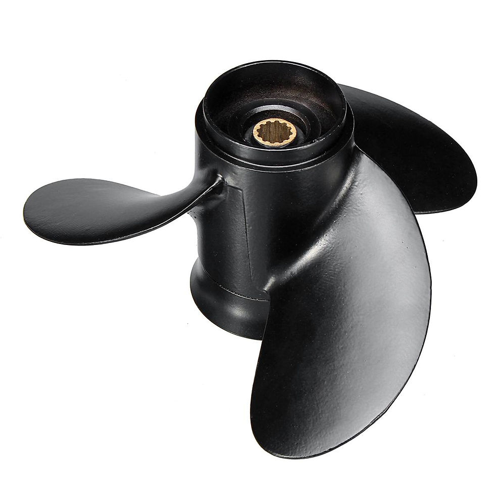 Thumbnail: 12 Spline Tooths 8-9.8HP Aluminum Alloy 3 Blades 3B2W64517-1 8.5X9 Outboard Prop