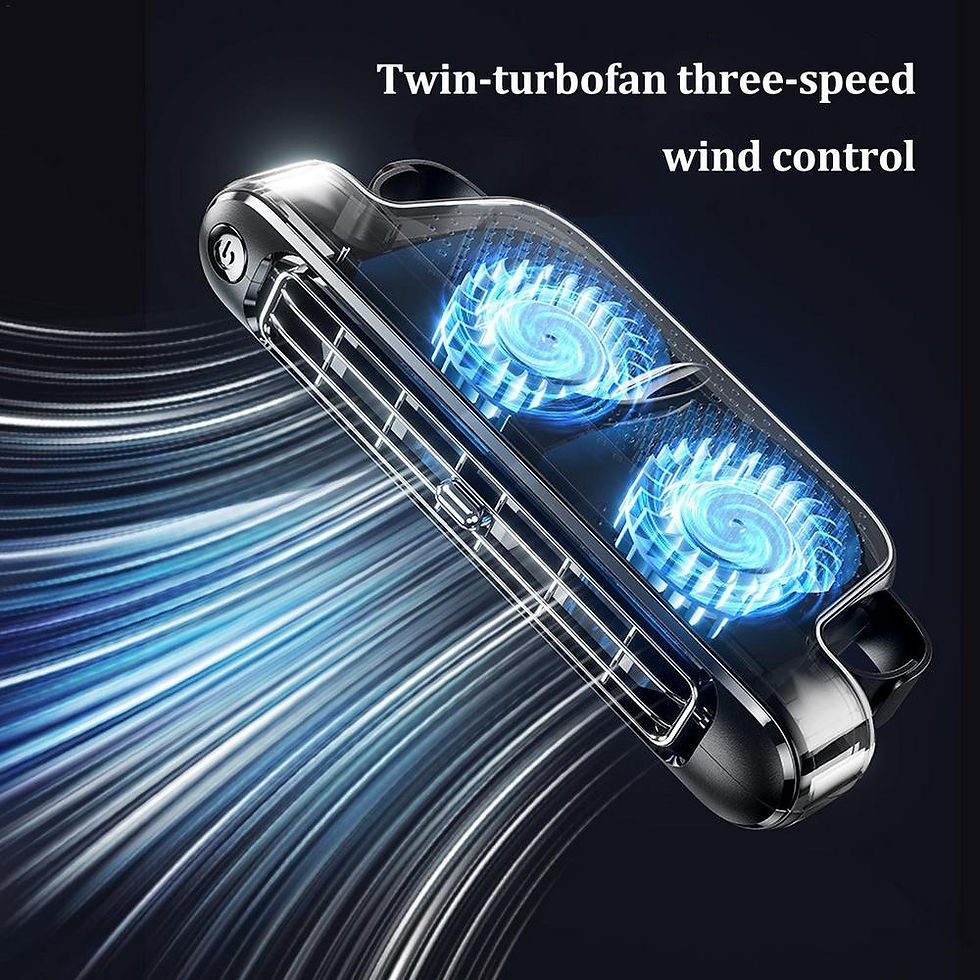 Thumbnail: Car New Rear Seat Cooling Fan Electric Three-Speed Adjustable Wind Speed Mini Fa