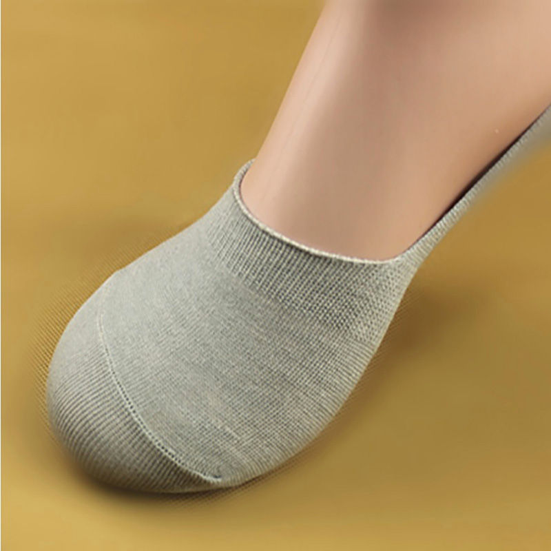 Thumbnail: 6 Pairs/Lot Men's Bamboo Breathable Invisible Socks Low Cut Casual Cotton Boat N