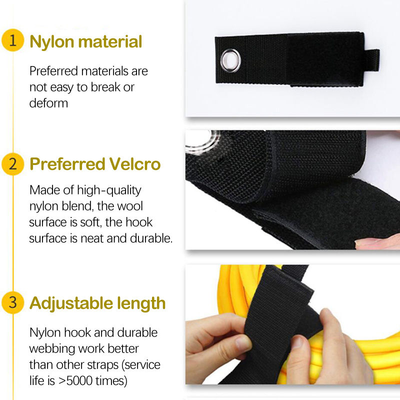 Thumbnail: Car Trunk Tool Extension Cord Holder Organizer Heavy-Duty Hook Loop Storage Stra