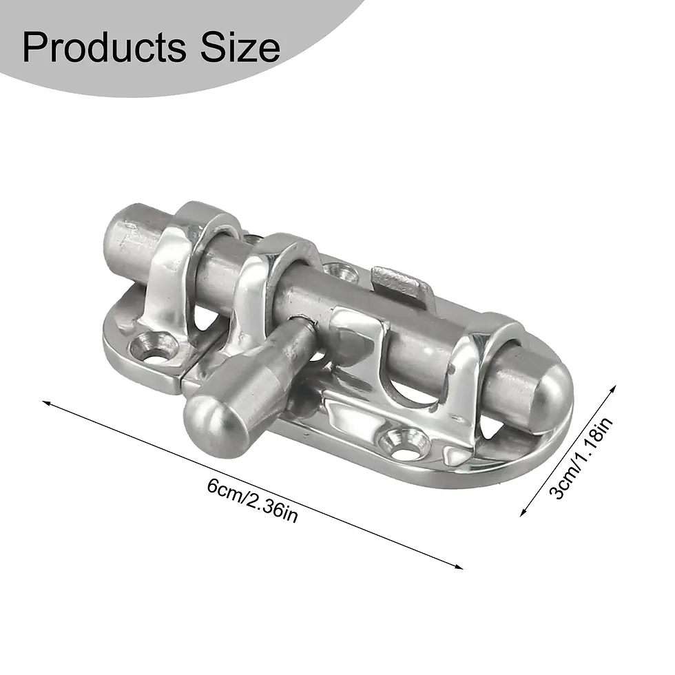 Thumbnail: Slide Bolt Latch Boat Door Lock Marine Environment 60mm Marine Direct Replacemen