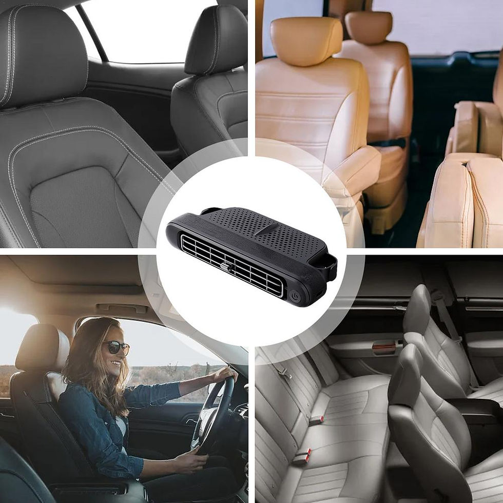 Thumbnail: Car New Rear Seat Cooling Fan Electric Three-Speed Adjustable Wind Speed Mini Fa