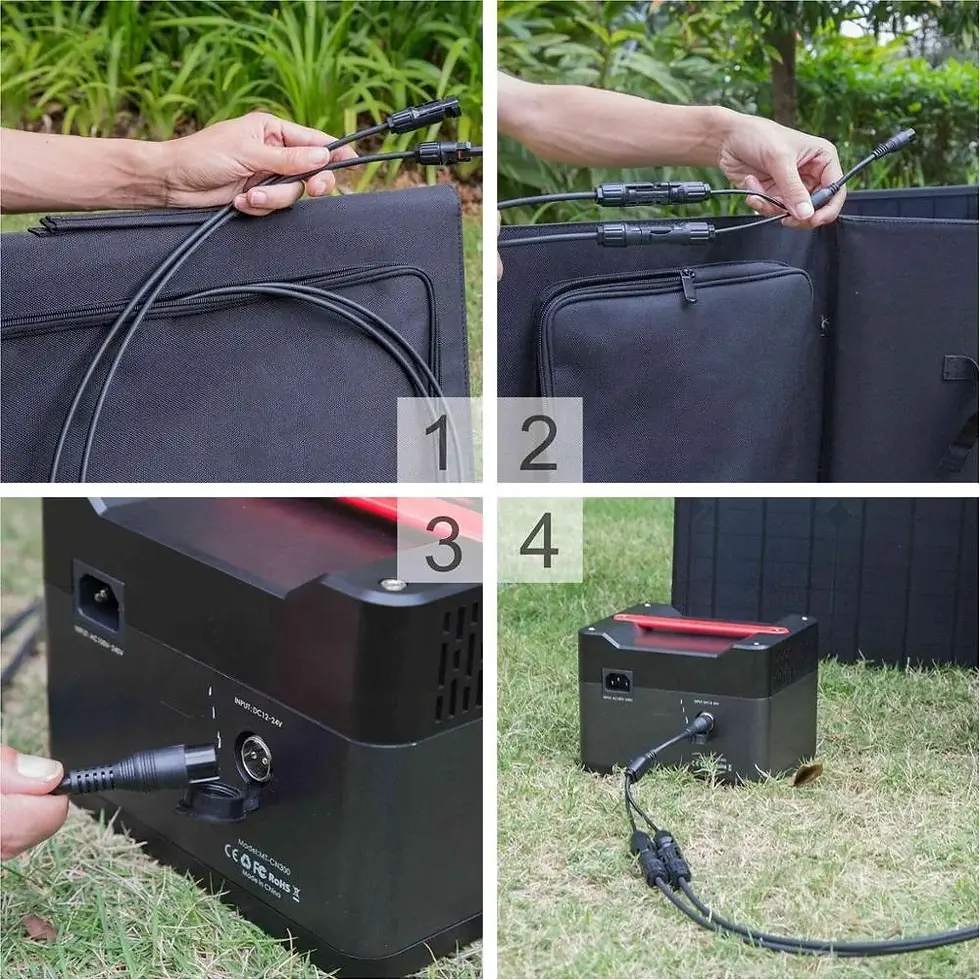 Thumbnail: PORTABLE SOLAR SYSTEM 80w 220wh 60000mAh /3.7V mini solar system for emergency l