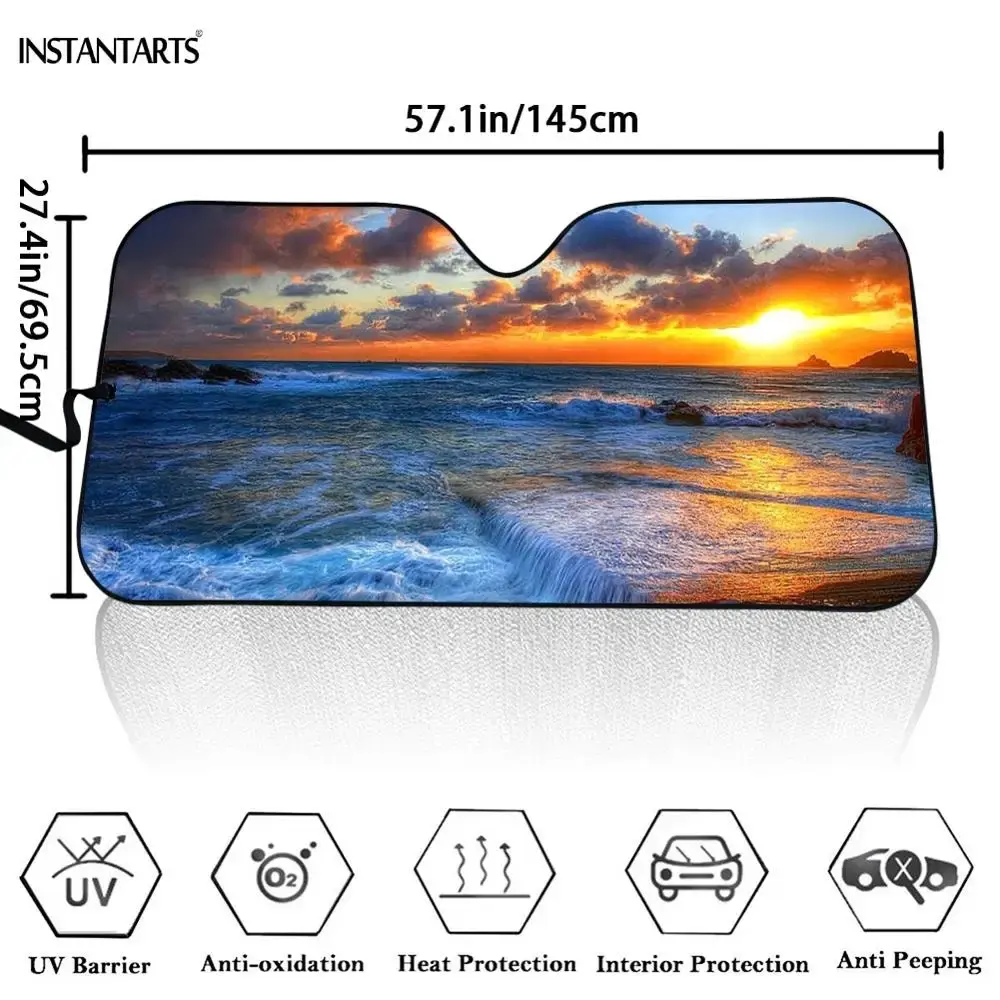 Intrigued FunnyCartoon Eyes Car Windshield Sun Shade Keep Your Vehicle Cool UV S