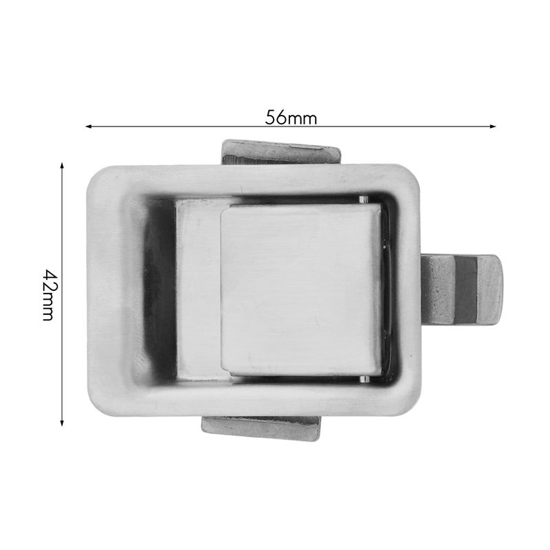 Stainless Steel Recessed Mounted Latch Mini Flush Mount Paddle Handle Lock for R