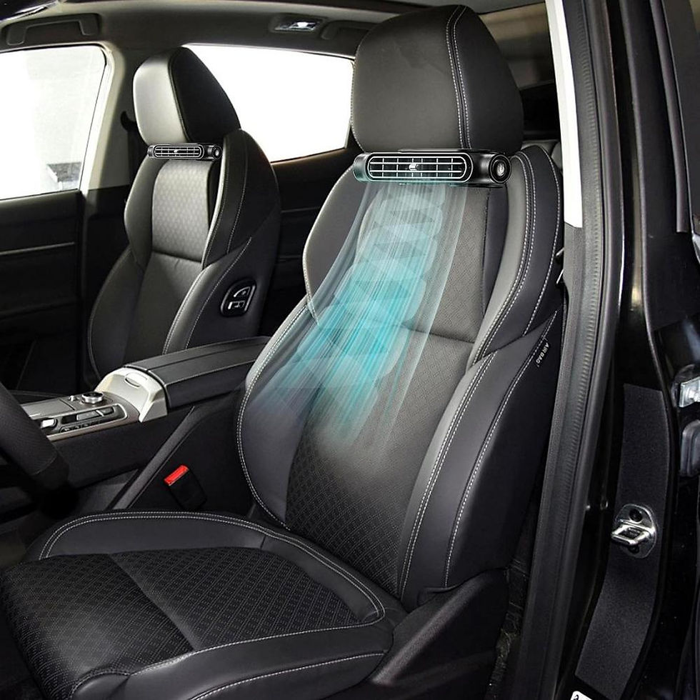 Thumbnail: Car New Rear Seat Cooling Fan Electric Three-Speed Adjustable Wind Speed Mini Fa