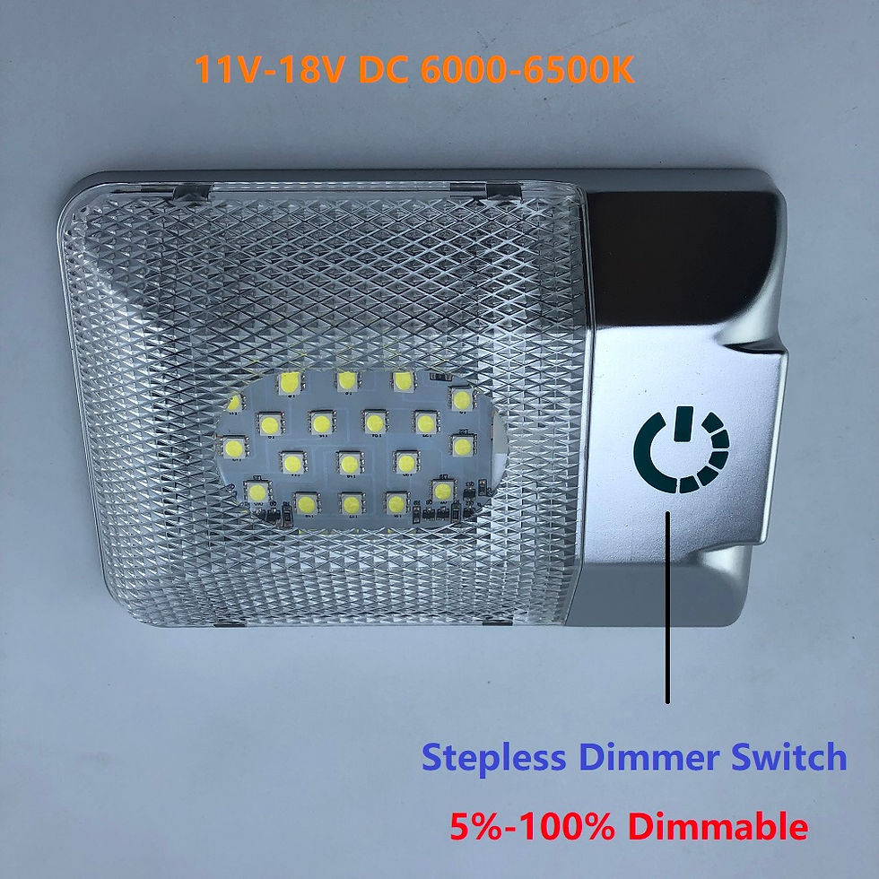 Thumbnail: LED Roof Spotlight 12V Rectangular Ceiling Lamp Touch Function Dimmer Switch Int
