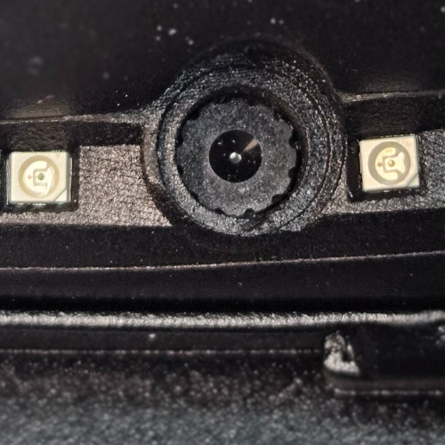 A close up of the VNG Eye camera and the advanced infrared sensors