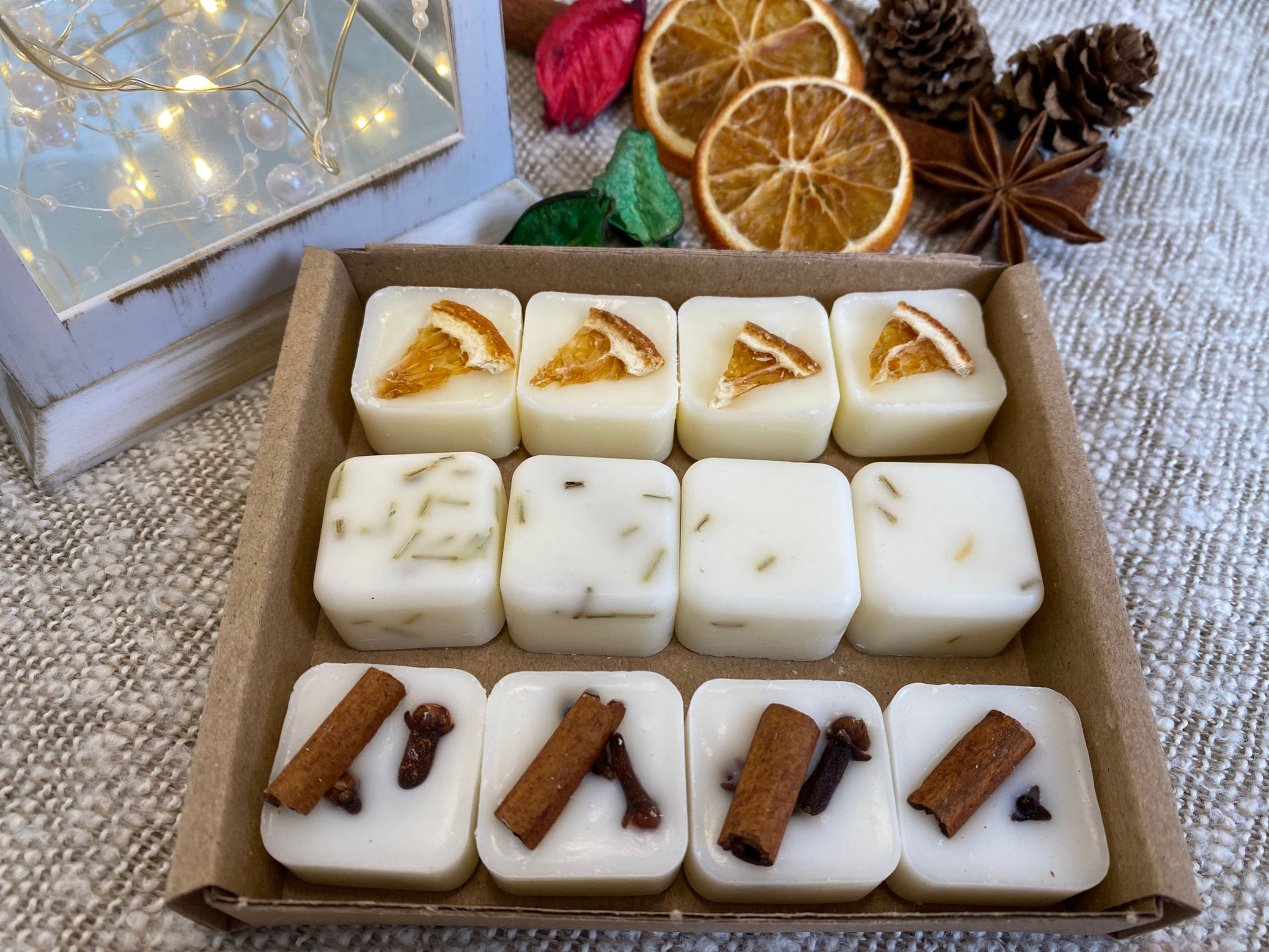 Christmas Scent Handmade Botanical Soy Wax Melt 12pcs Box
