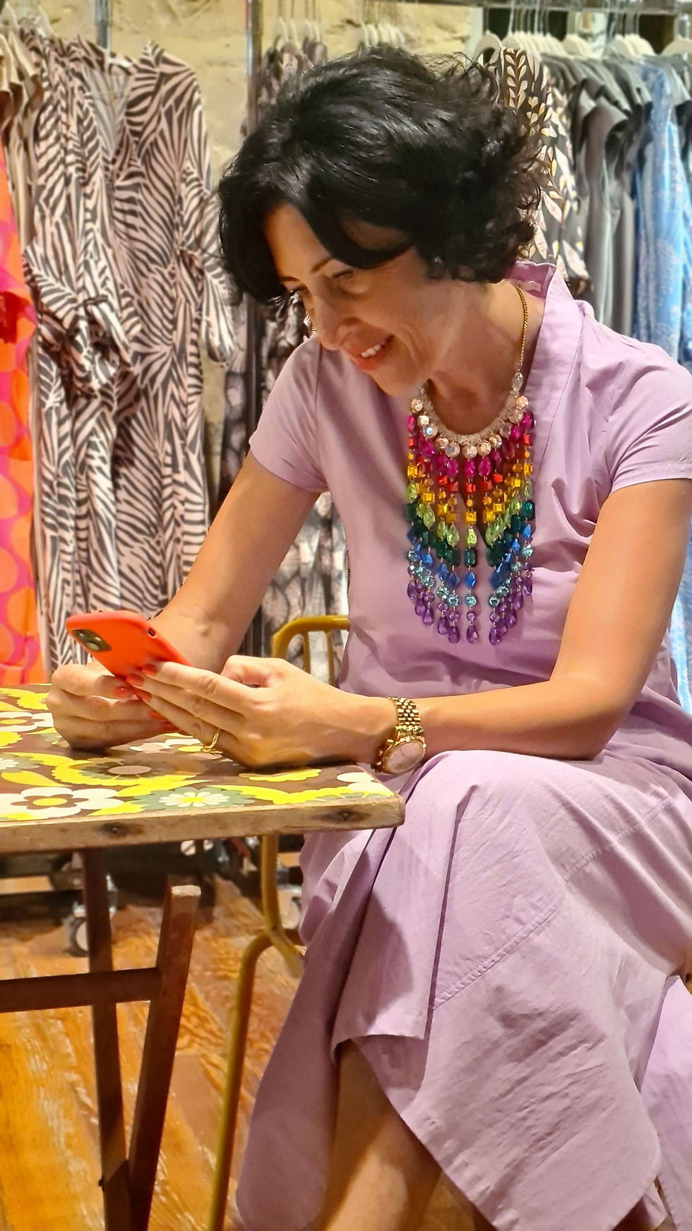 Thumbnail: Degrada necklace rainbow