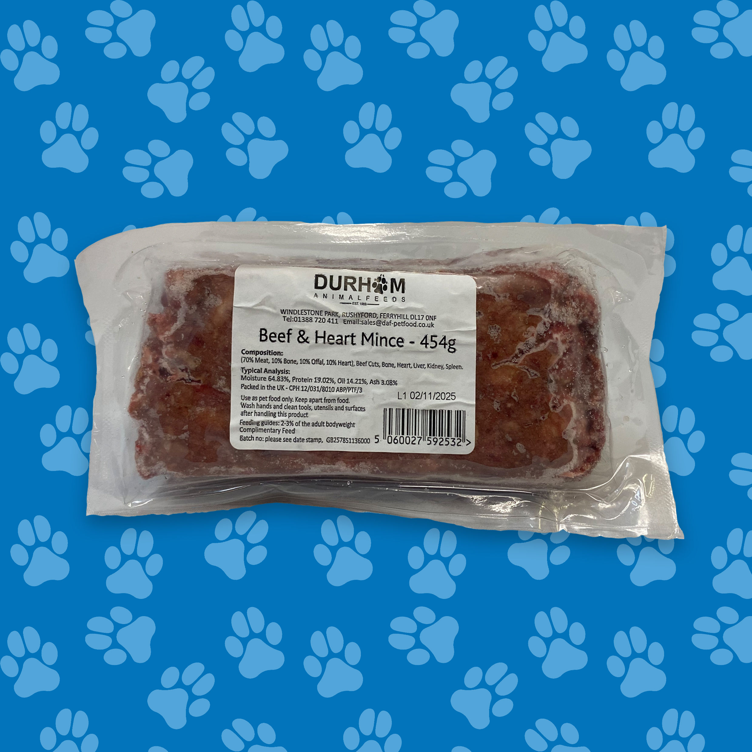 DAF Beef & Heart (454g)