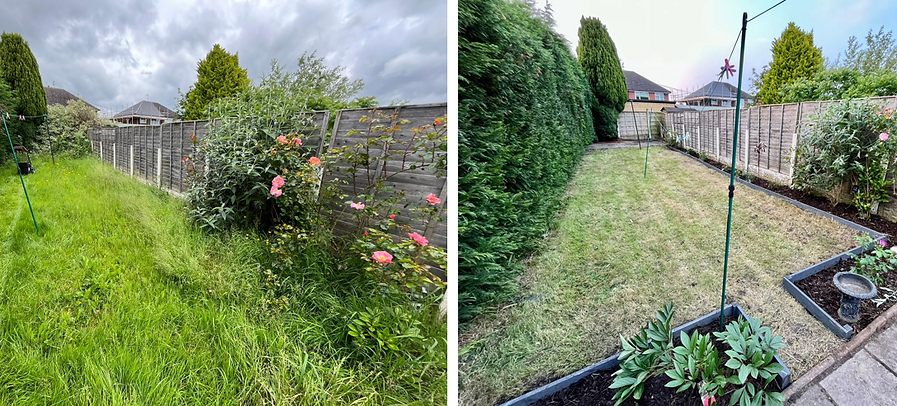 Separate your lawn from your flowerbeds / stone