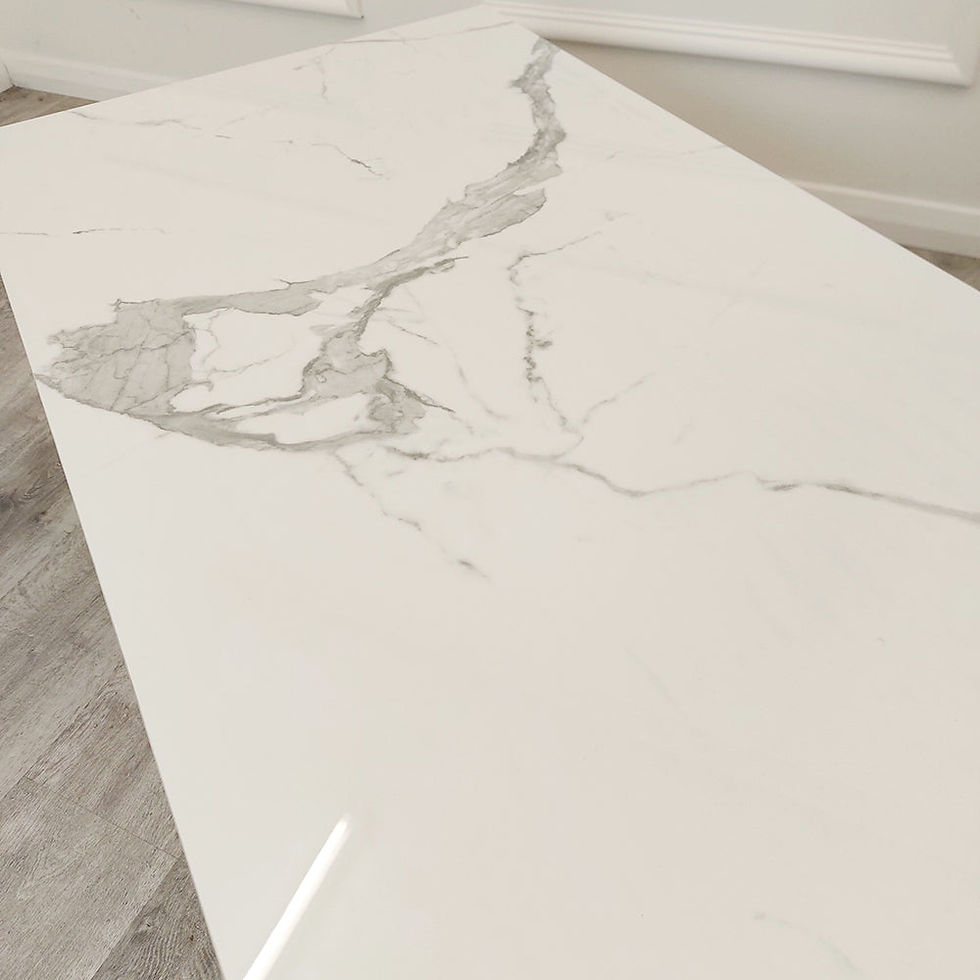 Thumbnail: Stone Top Geo Gold Coffee Table