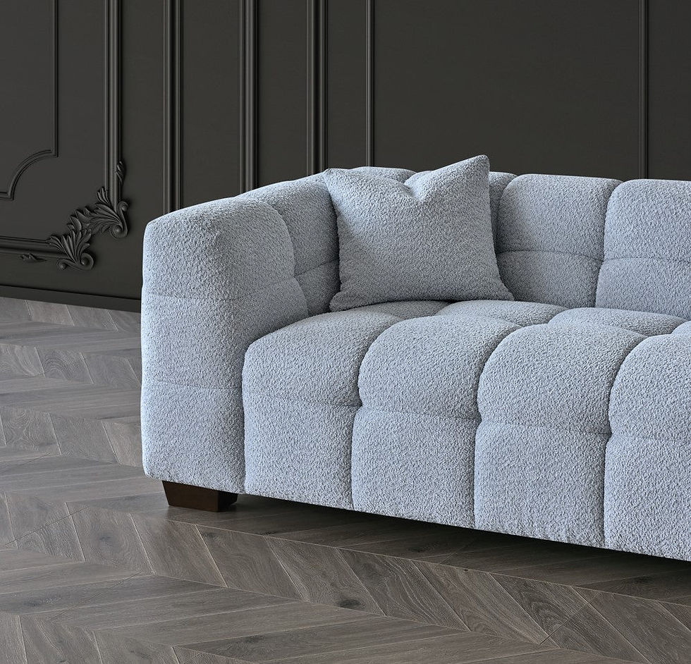 Thumbnail: Alexa Tribeca Sofa Range in Pearl Boucle Fabric
