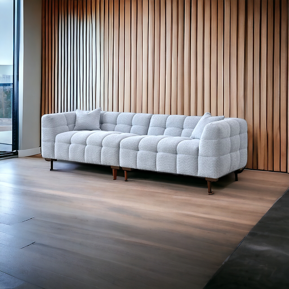 Alexa Tribeca Sofa Range in Pearl Boucle Fabric