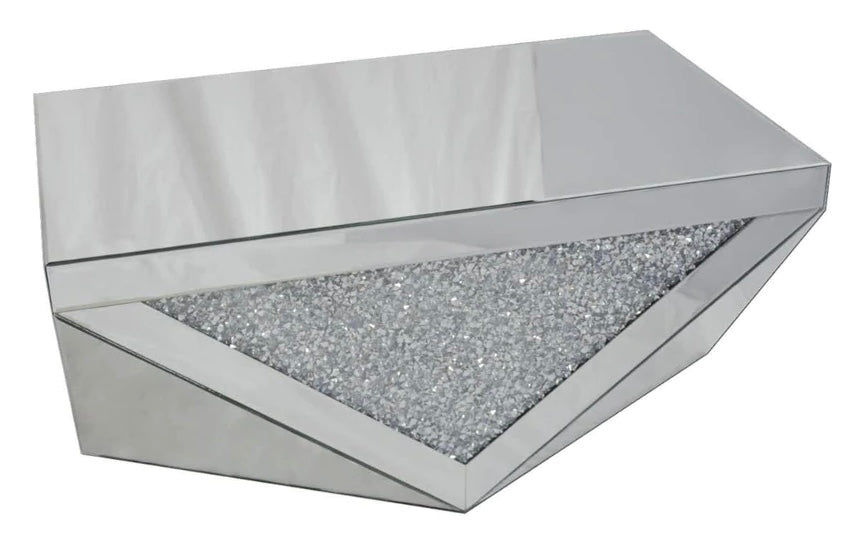 Crushed Diamond Mirrored Coffee Table 