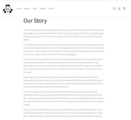 Our Story Write Up