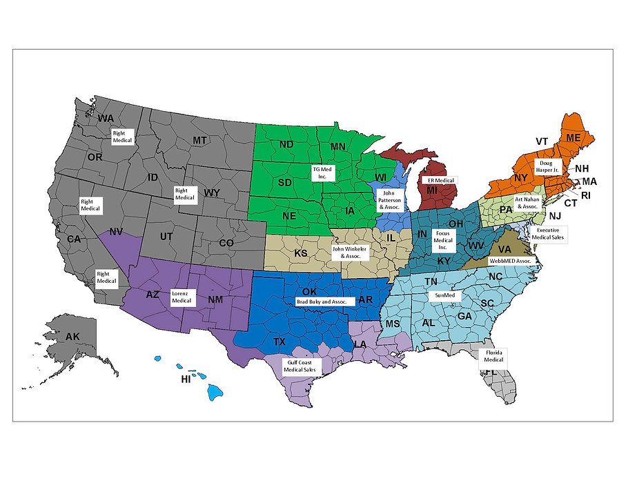 COVERAGE AREA Medical sales, medical representatives, Orange Park, FL