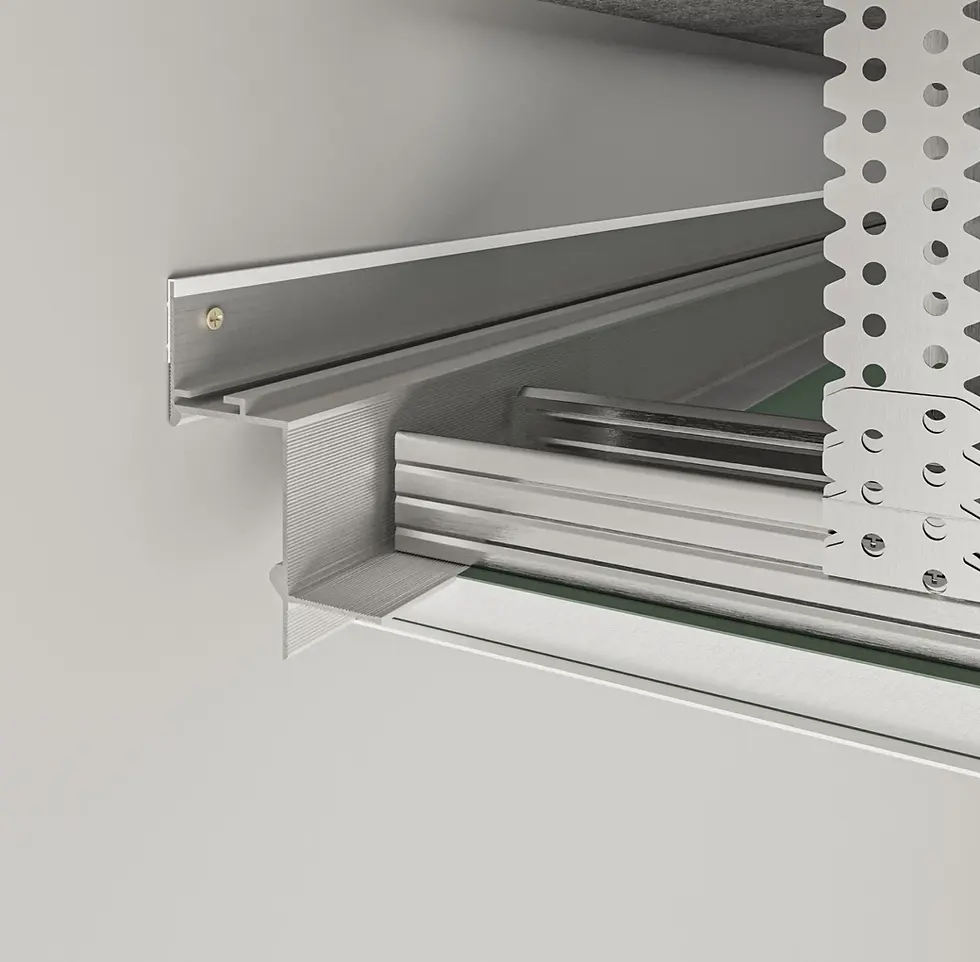 Thumbnail: Aluminium Ceiling Shadow Gap Profile 35mm with LED Channel 3000mm - AST35