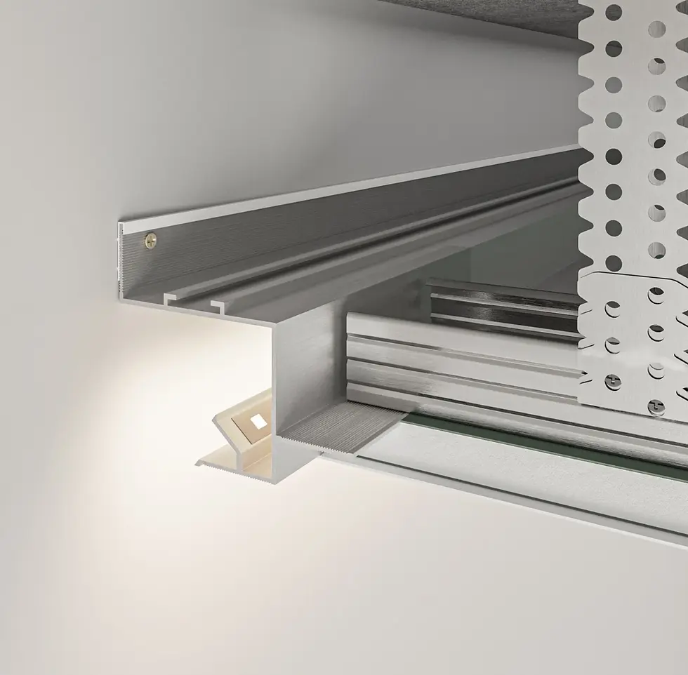 Thumbnail: Aluminium Ceiling Shadow Gap Profile 30mm with LED Channel 2500mm - AST30