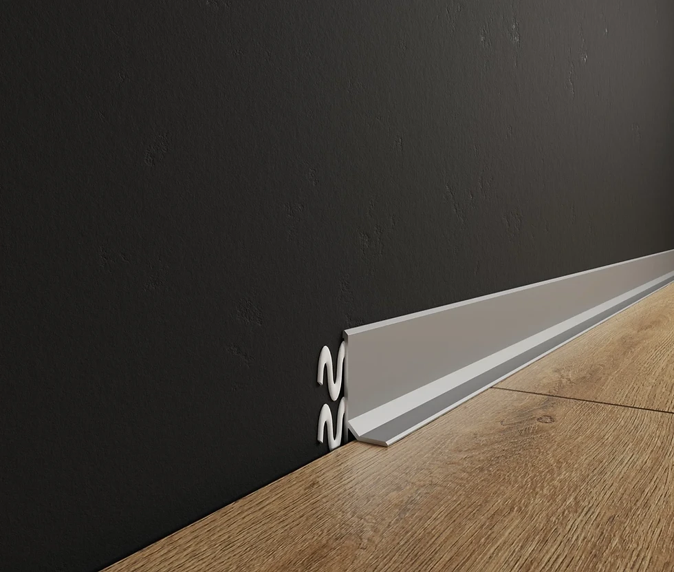 Thumbnail: Aluminium Skirting Board 36mm "Arrow" Series 2600mm - ASP36