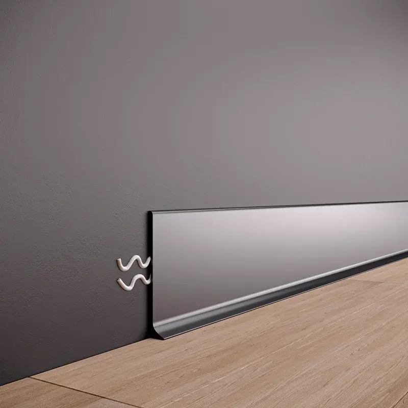 Thumbnail: Aluminium Skirting Board 80mm x 2600mm - ASP80