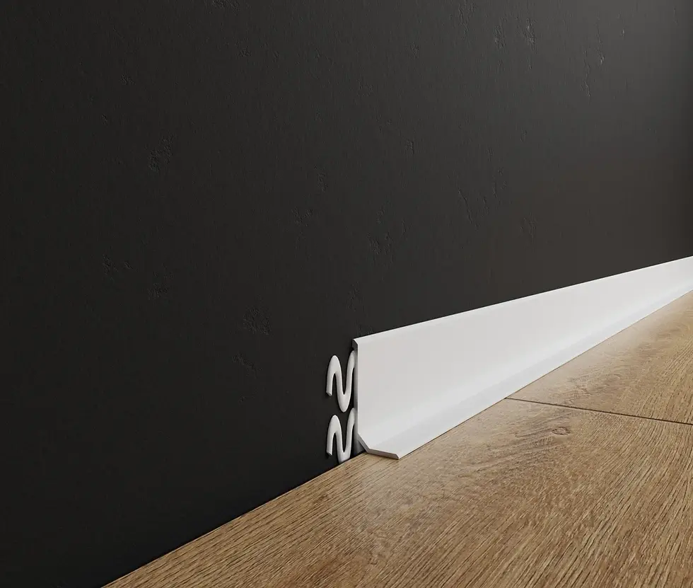 Thumbnail: Aluminium Skirting Board 36mm "Arrow" Series 2600mm - ASP36