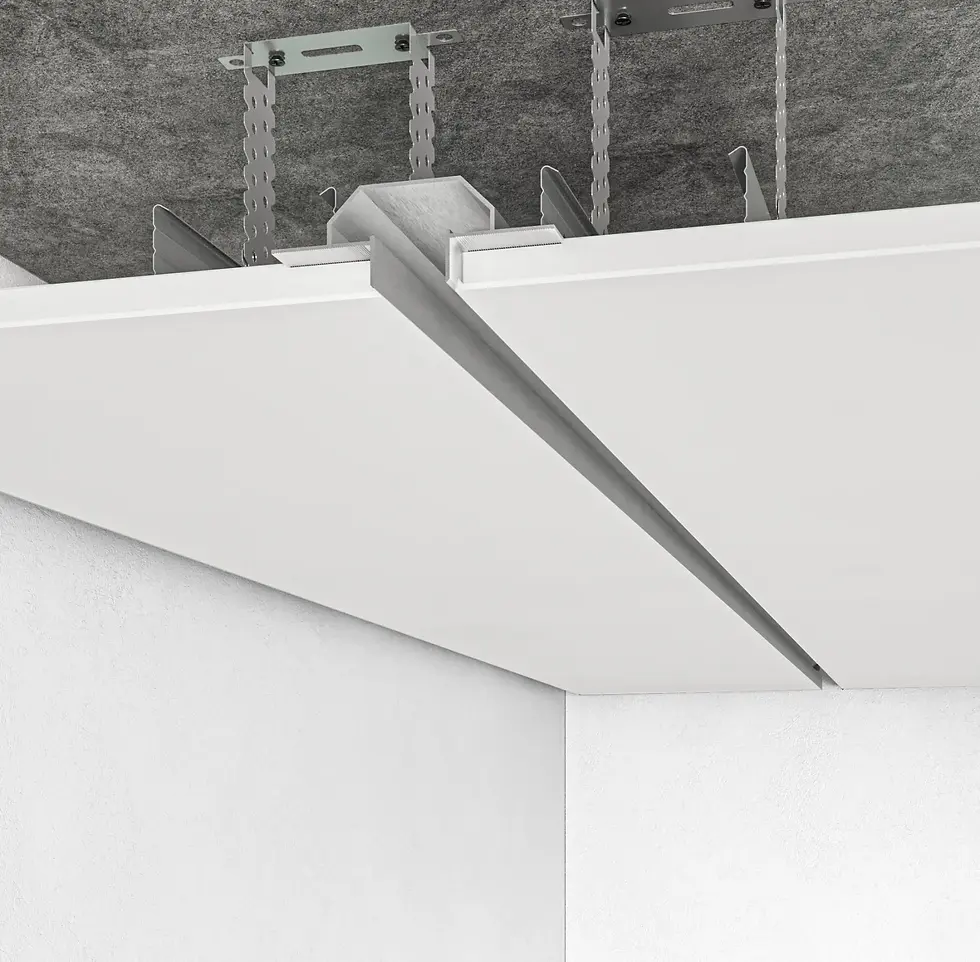 Thumbnail: Separating Shadow Gap Profile with LED Channel 22mm x 2500mm - RST22