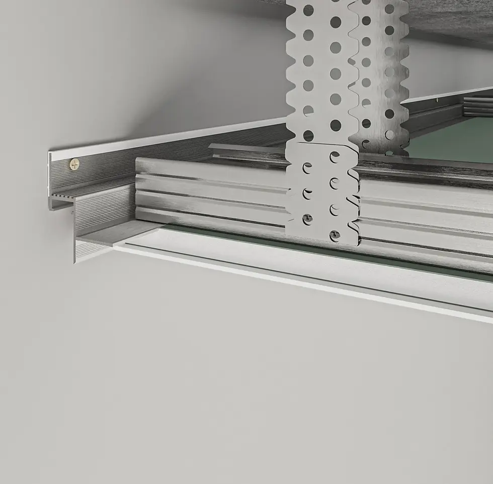 Thumbnail: Aluminium Ceiling Shadow Gap profile 14mm with LED Channel 2500mm - AST14_9