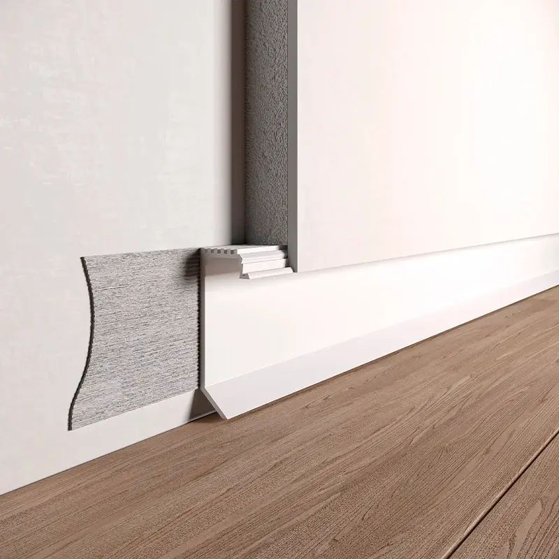 Thumbnail: Aluminium Flush-Mounted Skirting Board with LED Channel 35mm x 2600mm - ASPL35