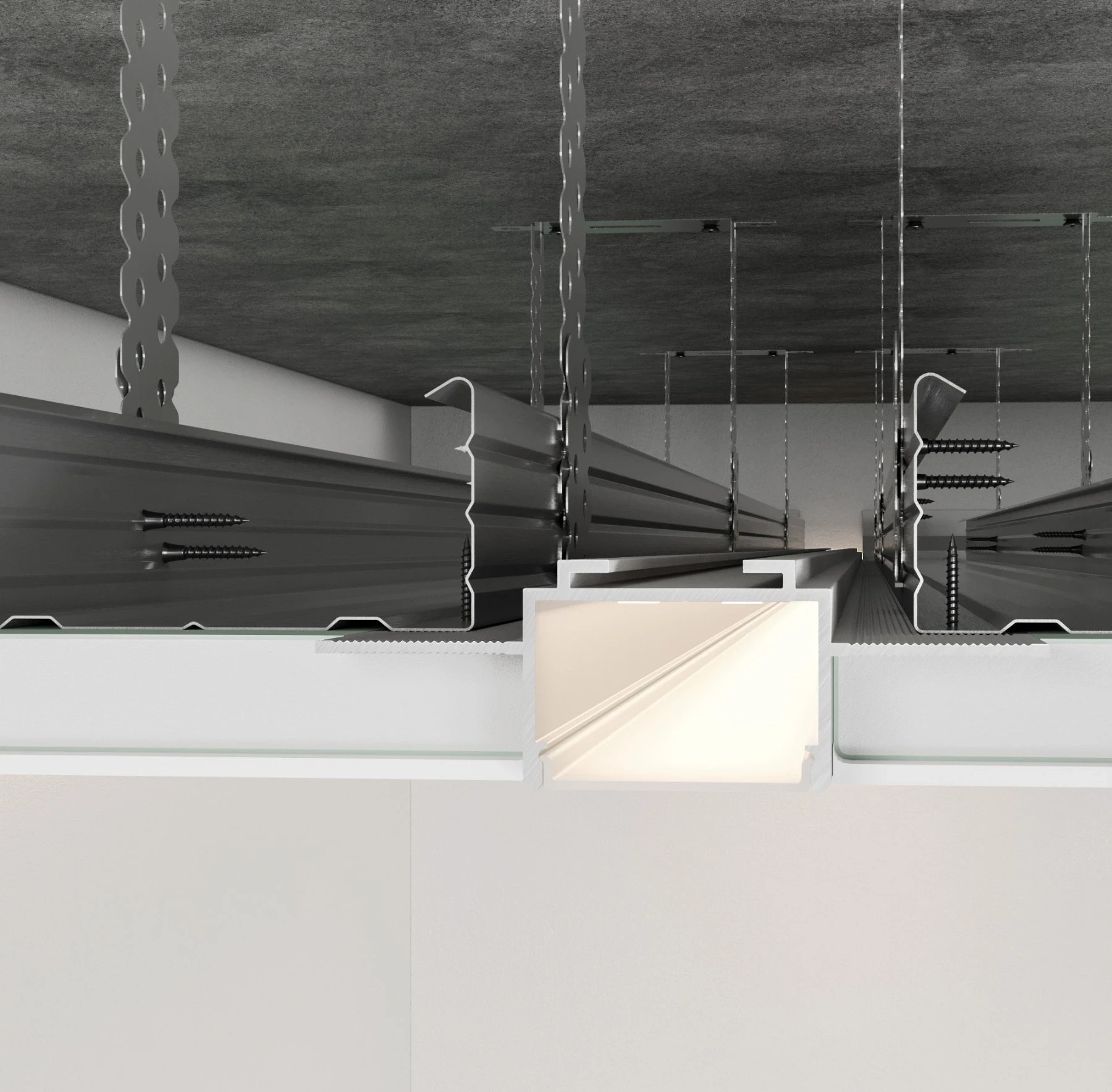 Separating Shadow Gap Profile with LED Channel 25mm x 3000mm - RST25