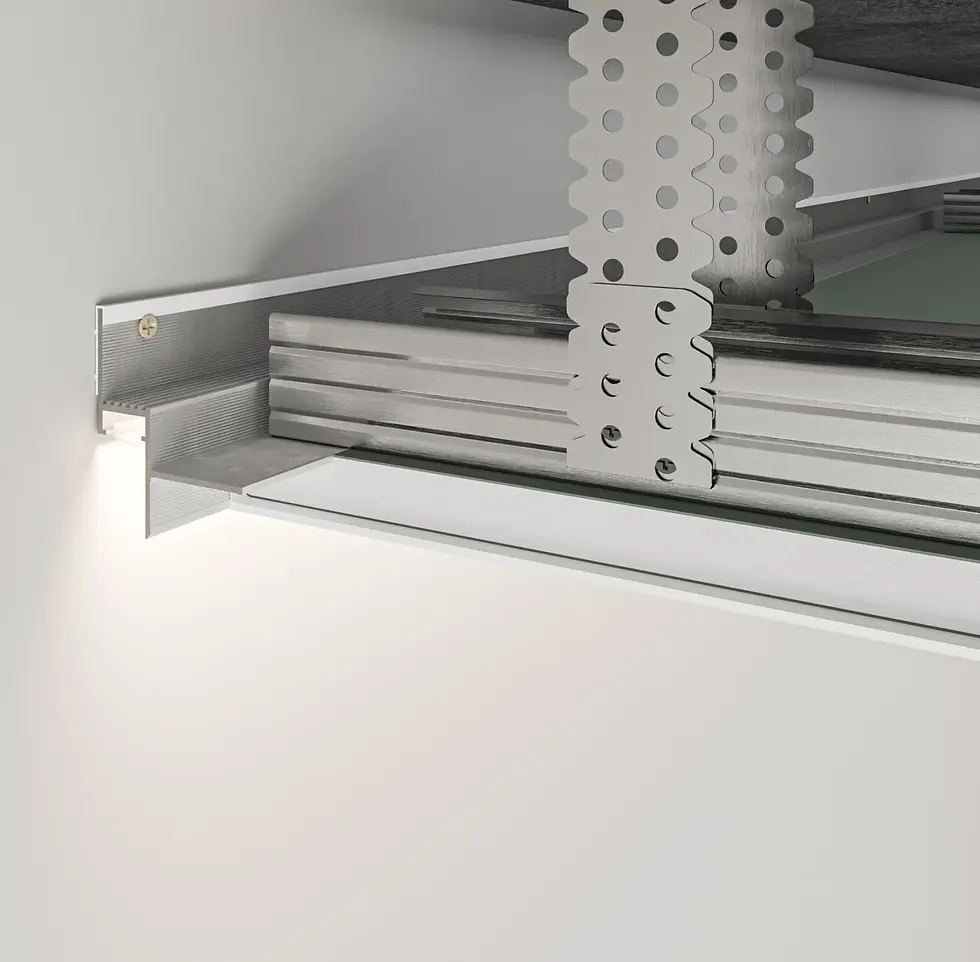 Thumbnail: Aluminium Ceiling Shadow Gap Profile 14mm with LED Chanel 2500mm - AST14_12