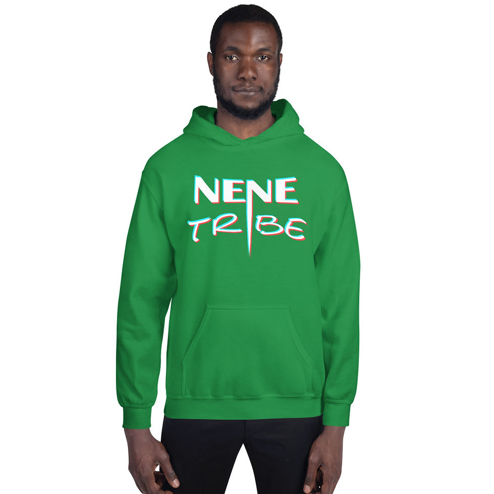 Thumbnail: "NENE TRIBE" Unisex Hoodie (White Font)
