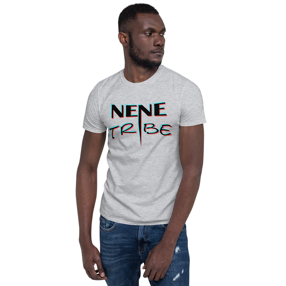 Thumbnail: "NENE TRIBE" Unisex T-shirt (Black font)