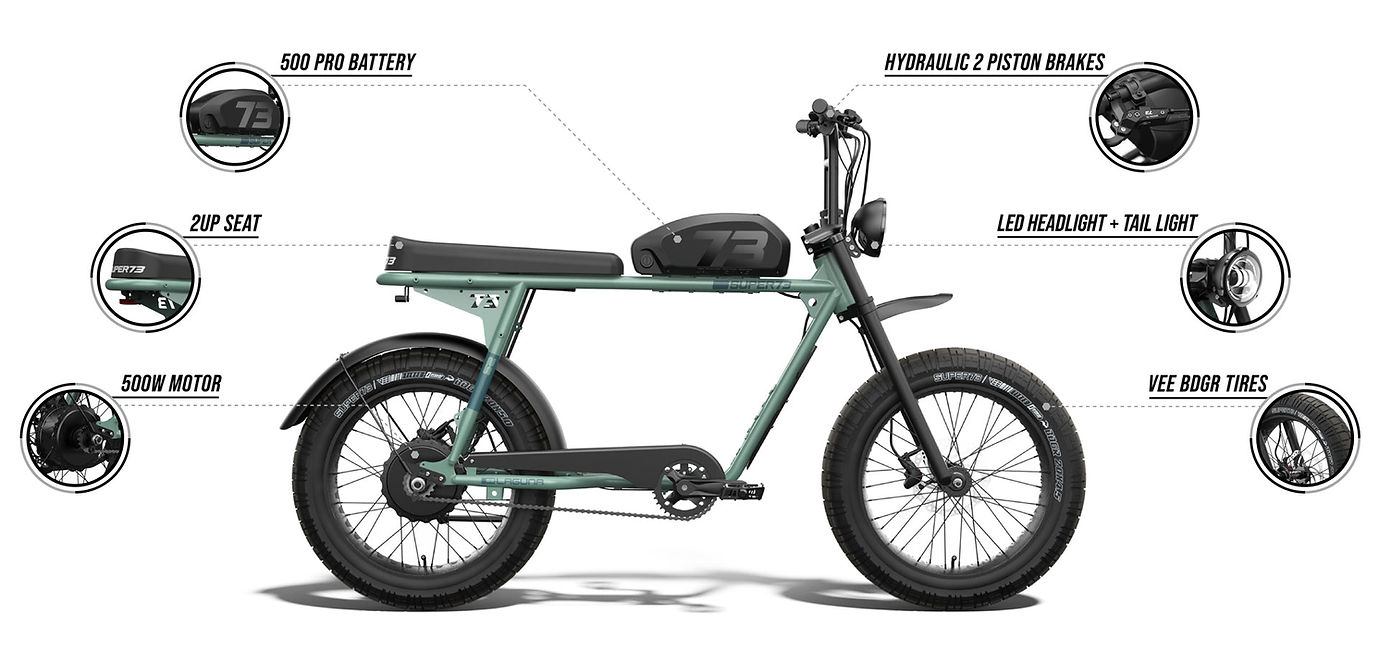SUPER73-S2 Laguna The Coastal Cruiser Electric Bikes Sales & Services West LA E-Bike Shop