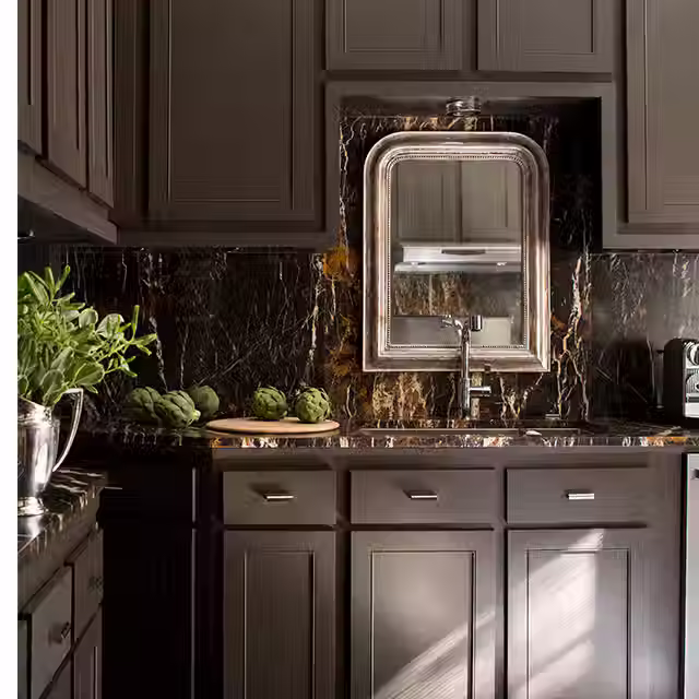 Dark Monochromatic Kitchen Cabinet Color by Benjamin Moore The Kitchen Cabinet Refinish Masters Alex Rodriguez San Francisco Bay Area Premier Kitchen Cabinet Refinisher Northern CA Kitchen Cabinet Refinishing Company