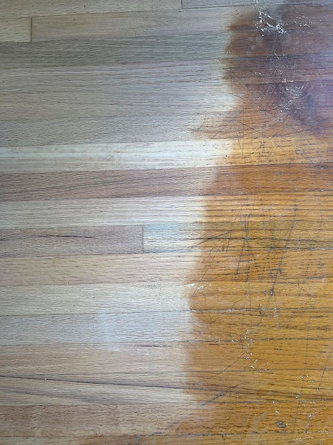BEFORE PHOTO: Sanding off old coat in Client's floors in Los Angeles by ELITE Floor Covering - West Los Angeles' Best Kept Secret of Quality Floors. Southern California Flooring & Restoration Company Near Orange County, South Side, Riverside, Inland Empire. Call 310-912-3045