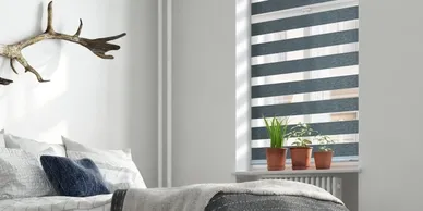 Zebra Shades by ELCIELO® Shades is Available at California Replacement Windows - Full Service Vinyl Window and Patio Door Replacement Company and Authorized Dealer of ELCIELO® Shades in Los Angeles, Orange County, Tustin, Riverside, Inland Empire, South Bay, Pasadena, Newport Beach, Irvine, Anaheim, Southern California. Call 714-276-8780