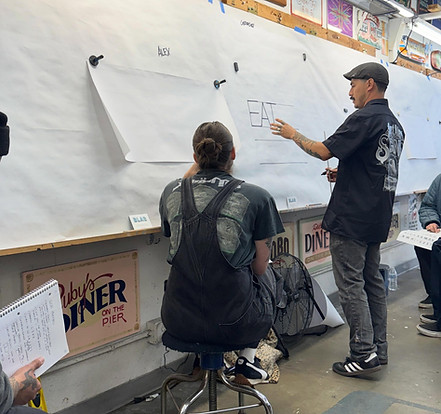 1st Semester 8-Week Sign Painting Course Smart Alex Hand-Painted Signs Los Angeles