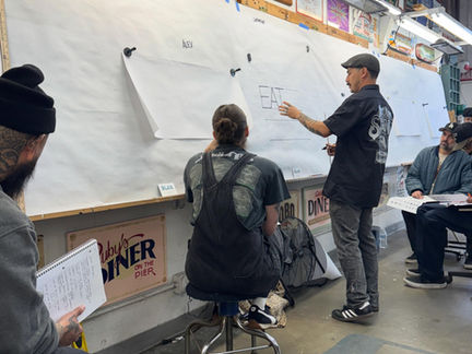 1st Semester 8-Week Sign Painting Course Every Wednesday September 2 - October 21, 2026 48 Hours at $800 from 8:00am to 2:00pm with Alex Kurakake Los Angeles Trade Tech Sign Alumni Orange County Hand-Painted Sign Artist Huntington Beach Sign Instructor ENROLL TODAY Southern California Hand-Painted Sign Painting Workshop Company Smart Alex Hand-Painted Signs 714-274-7930