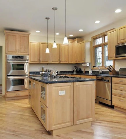 BIRCH WOODEN KITCHEN CABINETS REFINISHING Bay Area Refinisher Alex Rodriguez Northern CA