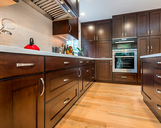 Conversion Varnish (CV) Kitchen Cabinets Refinishing Company San Francisco 94112