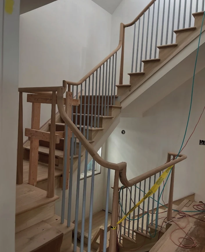 BEFORE PHOTO 94920 BELVEDERE Interior Stair Well Baluesters Painting Company in Marin County - Bay Area Painting Masters in Northern CA ☎️ 415-767-1616
