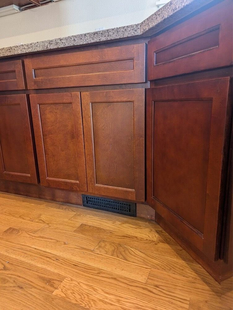 AFTER PHOTO of Client's Kitchen Cabinet Touch Up Restoration by Kitchen Cabinet Refinisher Alex Rodriguez of The Kitchen Cabinet Refinish Masters in Redwood City, Bay Area, CA. Premier and Trusted Kitchen Cabinet Refinishing & Painting Partner in Alameda, Blackhawk, San Francisco. We serve Homeowners, General Contractors, Property Managers, Interior Designers, Realtors, Hotels, and many more in and around Danville, San Leandro, Alamo, Berkeley, Lafayette, Oakland, Walnut Creek, Palo Alto, Fremont, Pleasanton, Hillsborough, Woodside, Santa Clara, Orinda, San Mateo, San Ramon, Saratoga, Hidden Hills, Los Gatos, Palos Verdes, Piedmont and other surrounding nearby cities in Northern California. Call: 510-880-1048