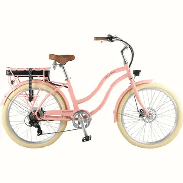 Electric Beach Cruiser Bike Collections. Color: Blush. Chatham Rev Electric Beach Crusier Bike - Step Through. Designed to Cruise in Comfort. Wide comfort saddle and cushioning, 26 x 2.40 tires makes this one of the smoothest rides to kick back on. Los Angeles Electric Bike Sales and Service. Retrospec E-Bike and Bike Authorized Dealer. Electric Bicycle Sales, Tune-Ups and Maintenance. Serving Cities in Venice Beach, Marina Del Rey, Playa Vista, Playa Del Rey, UCLA, West Los Angeles, and all Southern California.