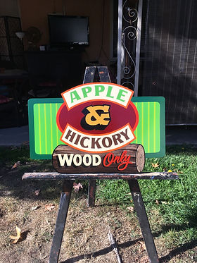 CUSTOM HAND PAINTED SIGNS | Smart Alex Hand Painted Signs ORANGE