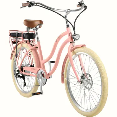 Electric Beach Cruiser Bike Collection. Color: Blush. Chatham Rev Electric Beach Crusier Bike - Step Through. Designed to Cruise in Comfor. Easy and Comfortable, A step-through frame makes getting on and off a breeze. Los Angeles Electric Bike Sales and Service. Retrospec E-Bike and Bike Authorized Dealer. Electric Bicycle Sales, Tune-Ups and Maintenance. Serving Cities in Venice Beach, Marina Del Rey, Playa Vista, Playa Del Rey, UCLA, West Los Angeles, and all Southern California. Address: 13106 W Washington Blvd #B Los Angeles, CA 90066 Call: 424-387-4388